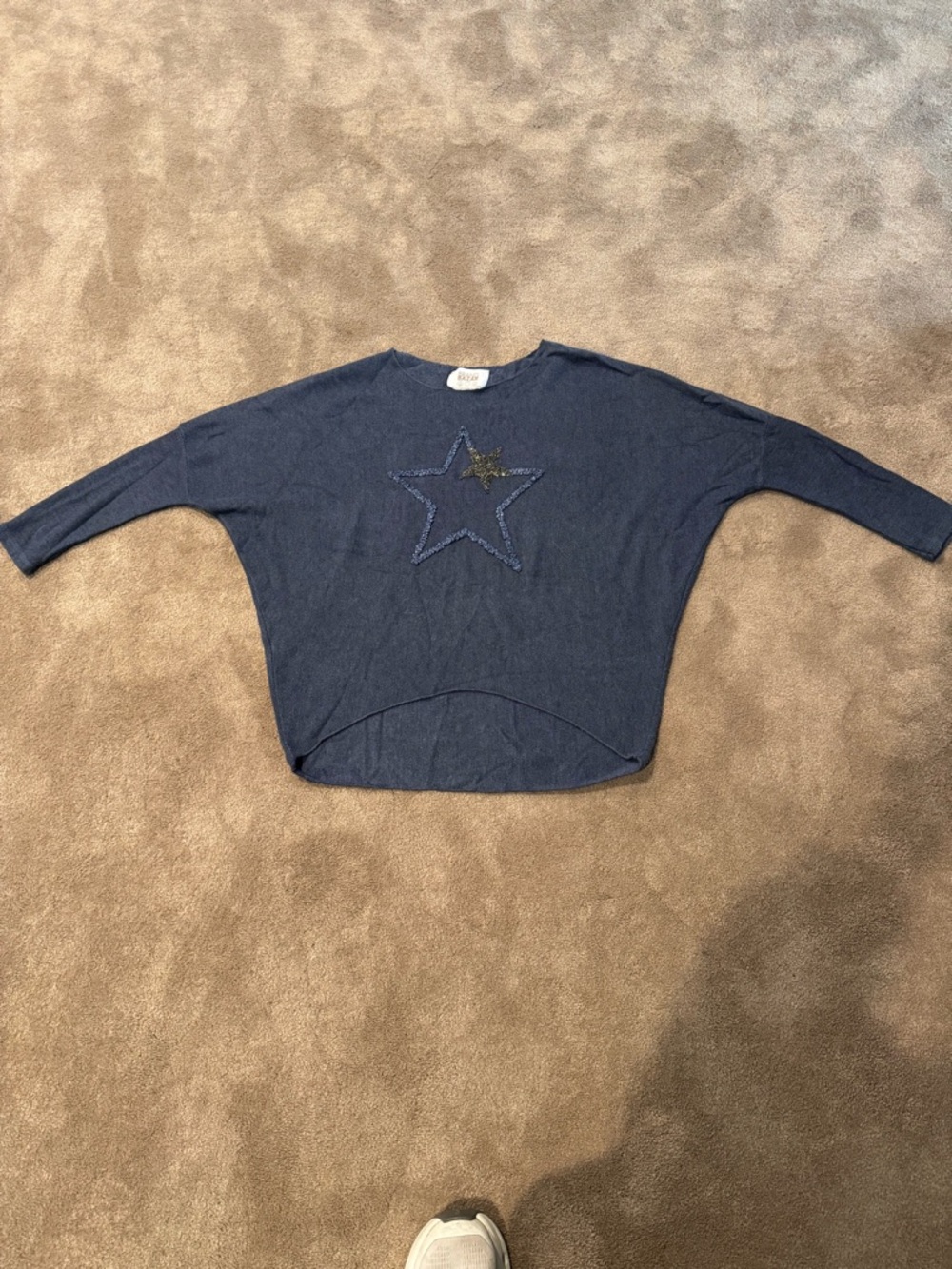 Women’s Navy star embellished sweater